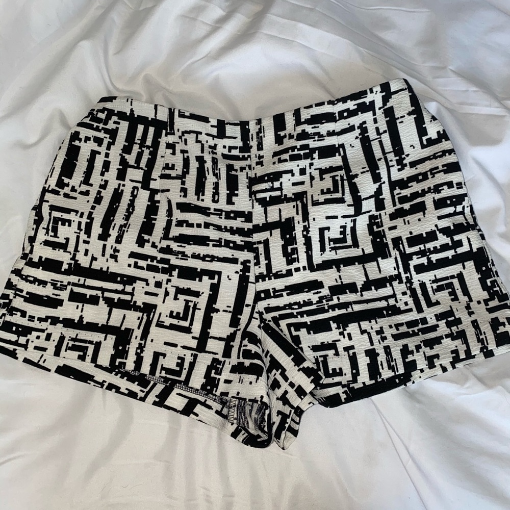 F21 Black & White Shorts